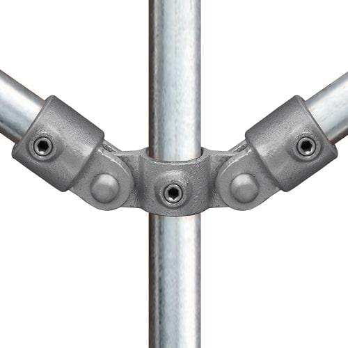 Buiskoppeling Dubbel scharnierstuk-F / 60,3 mm